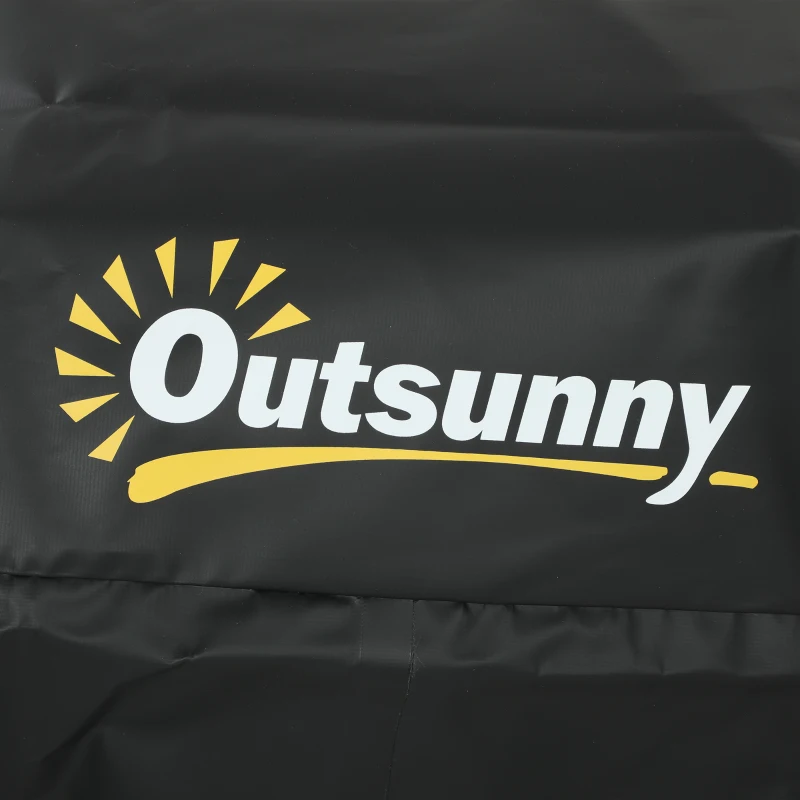 Outsunny Rooftop Cargo Carrier, 21 Cubic Feet Waterproof Soft-Shell Car Roof Storage Bag with Door Hooks, Anti-Slip Mat