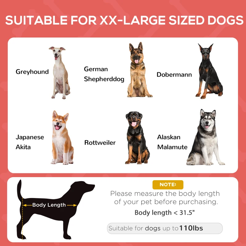 PawHut 48" x 36" Elevated Portable Dog Cot Cooling Pet Bed with UV Protection Canopy Shade, Red