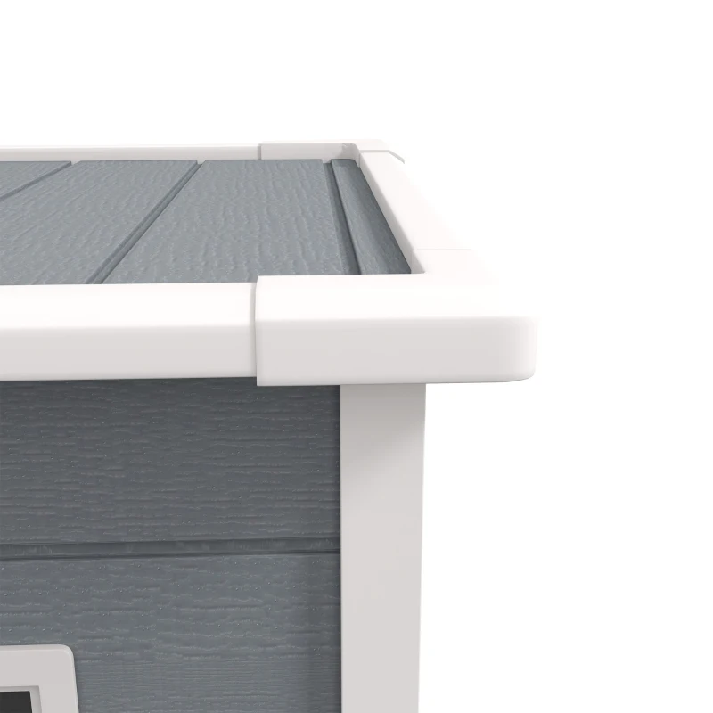 Outsunny 5 x 3FT Garden Shed with Floor, Outdoor Storage Shed with Lockable Door, Window and Vent for Backyard, Patio, Grey