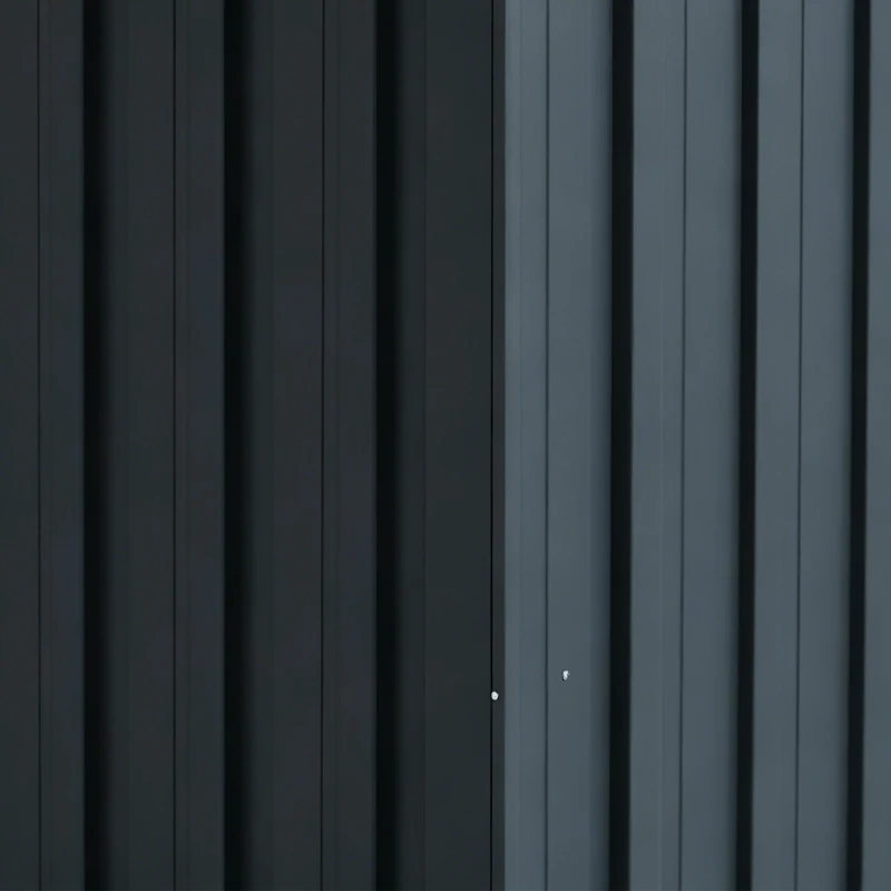 Outsunny 4' x 8' Outdoor Storage Shed, Metal Garden Shed with Window, 2 Vents and Lockable Door for Backyard, Garden, Patio