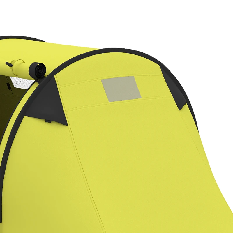Outsunny 3-4 Person Camping Tent with 2 Rooms, 3000mm Waterproof Portable Family Tent with Carry Bag, Yellow