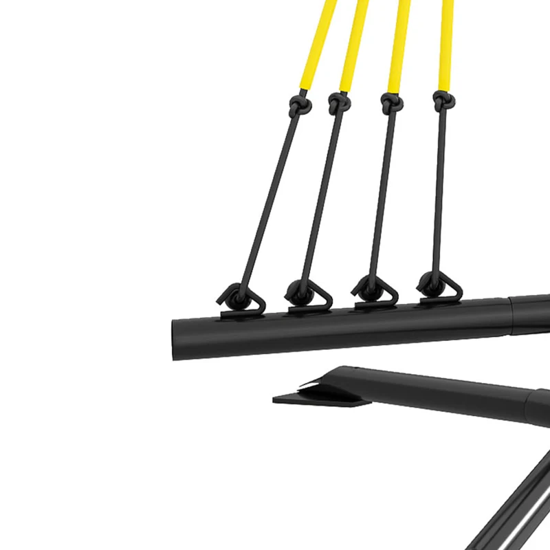 Soozier Baseball Hitting Trainer with 4 Power Bands, 32.7"-43.3" Adjustable Batting Practice Equipment with Stakes, Carry Bag
