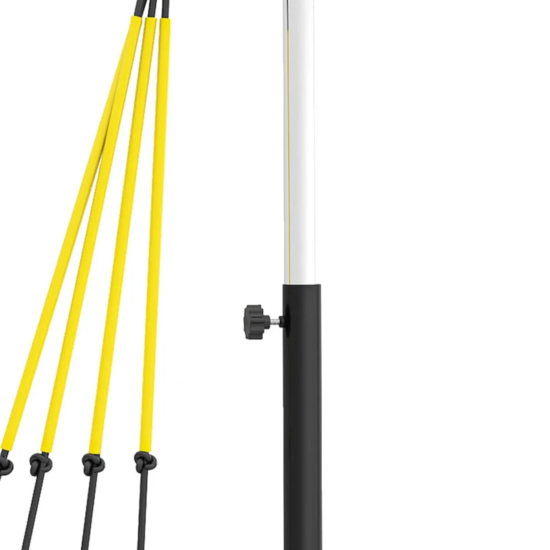 Soozier Baseball Hitting Trainer with 4 Power Bands, 32.7"-43.3" Adjustable Batting Practice Equipment with Stakes, Carry Bag