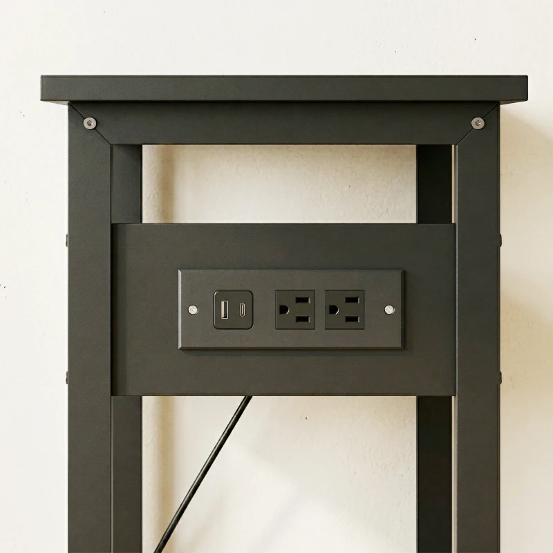 PawHut 5-10 Gallon Fish Tank Stand Aquarium Stand with Power Outlets, Cabinet, Shelf, 550 lbs Capacity, 20.5" x 11" x 31.5"
