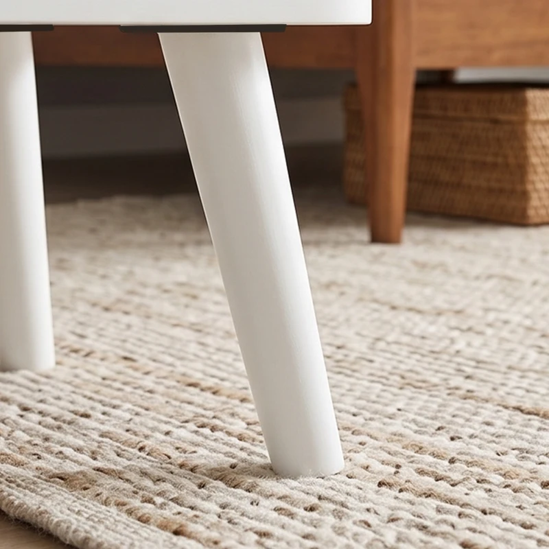 HOMCOM Modern Nightstand Set of 2, Bedside Table with 2 Drawers, Side End Table for Bedroom, Living Room, White Wood Grain