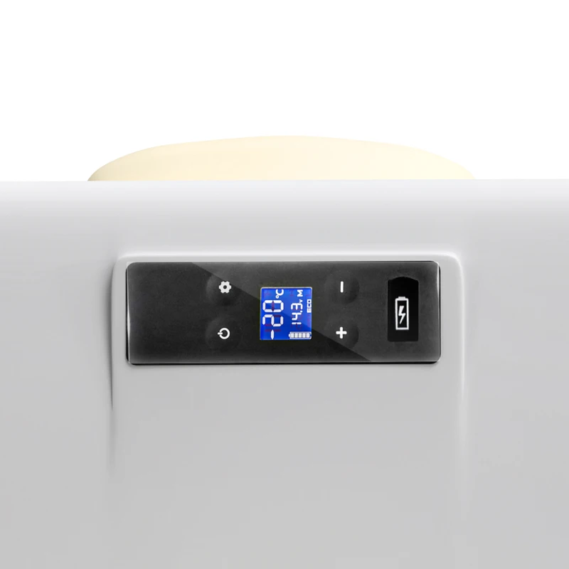 Outsunny 12 Volt Car Refrigerator, 17QT Car Fridge Electric Cooler, 12/24V DC and 100-240V AC, -4℉-50℉, Portable Refrigerator