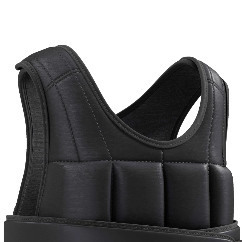 Soozier 22lbs Weighted Vest, Adjustable Running Weight Vest with 38 Weight Bags, Black