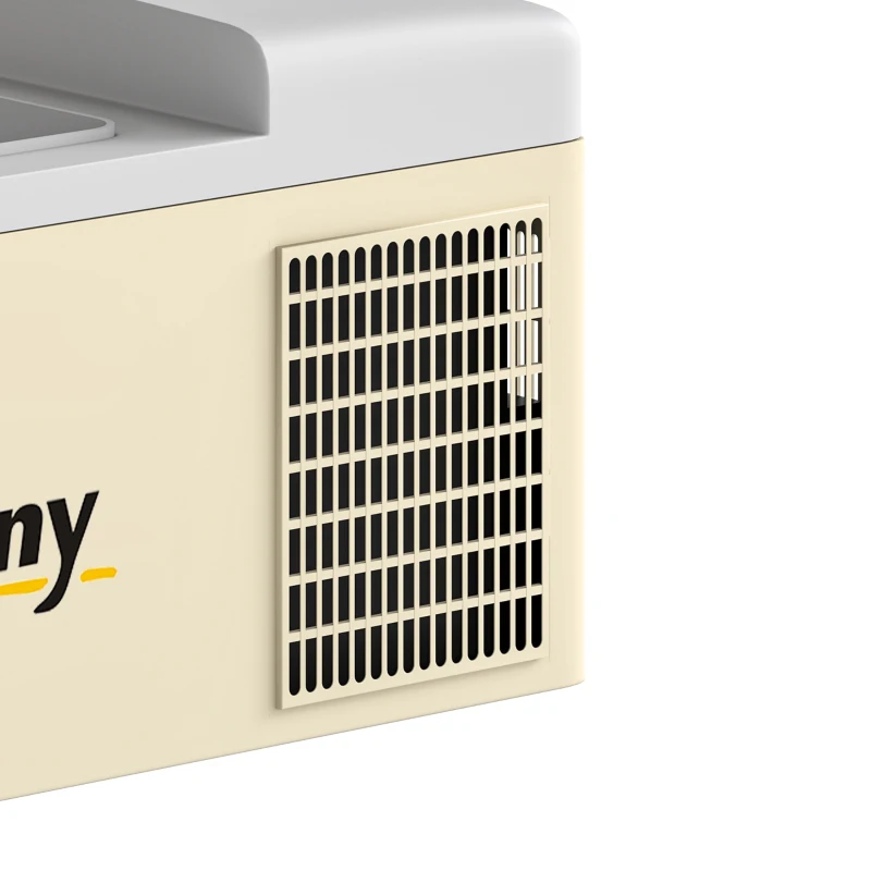 Outsunny 12 Volt Car Refrigerator, 17QT Car Fridge Electric Cooler, 12/24V DC and 100-240V AC, -4℉-50℉, Portable Refrigerator