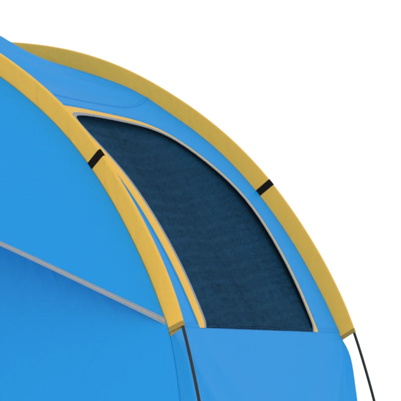 Outsunny 3000mm Waterproof SUV Tent, Car Tent with 3 Doors and Mesh Window, for 5-6 Person Camping Travel, Blue and Orange
