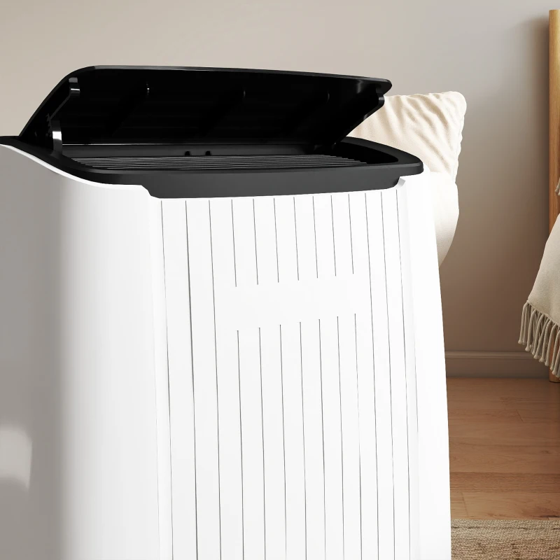 HOMCOM 14000 BTU 5-in-1 Portable Air Conditioner with Cool, Heat, Dehumidifier, Fan, Sleep, WiFi Voice Control, White