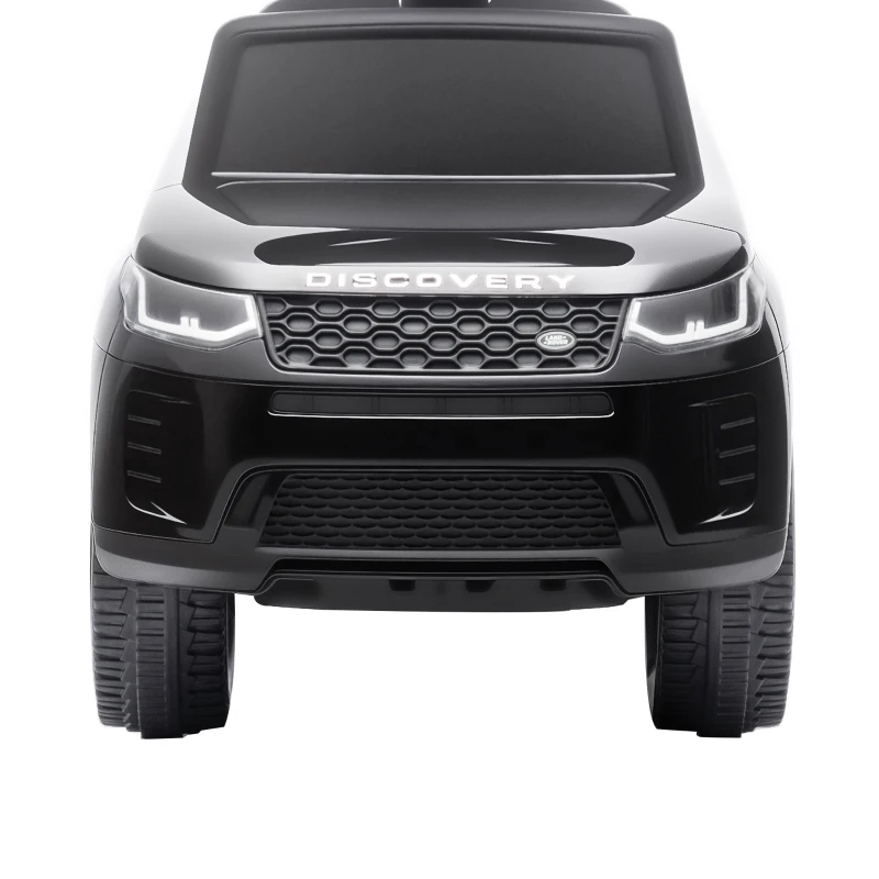 Qaba Licensed Land Rover Ride on Push Car with Anti-Tip Device, Under-Seat Storage, Horn, Engine Sounds for 18-36 M, Black