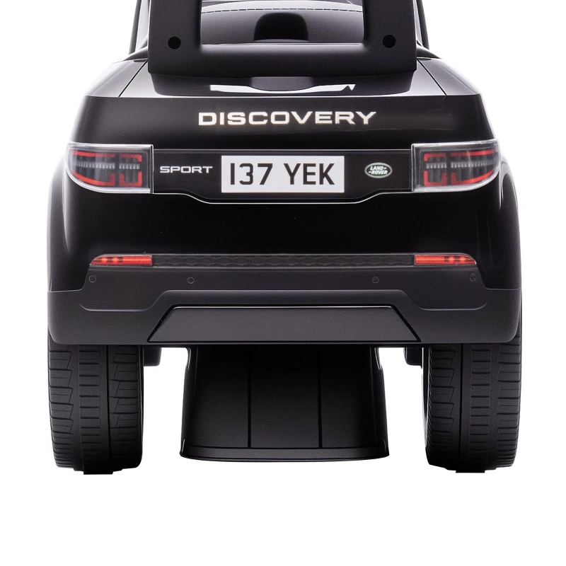Qaba Licensed Land Rover Ride on Push Car with Anti-Tip Device, Under-Seat Storage, Horn, Engine Sounds for 18-36 M, Black