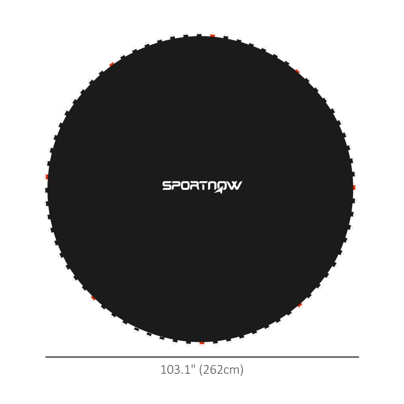 Soozier Trampoline Mat Replacement with Spring Pull Tool and 54 V-Hooks, Fits 10ft Trampoline, Using 5.5" Springs