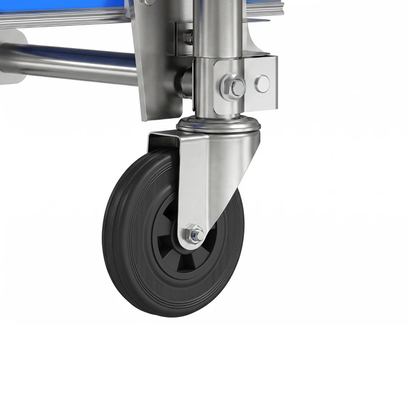 Soozier 4-Wheel/2-Wheel Cargo Cart, 2-in-1 Folding Hand Truck with Aluminum Alloy Frame and Steel Handle, Capacity, Silver Tone