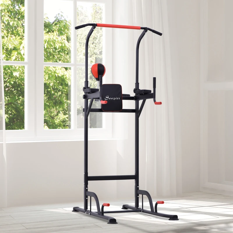 Soozier Workout Tower Pull Up Bar for Home Gym Workout Machine
