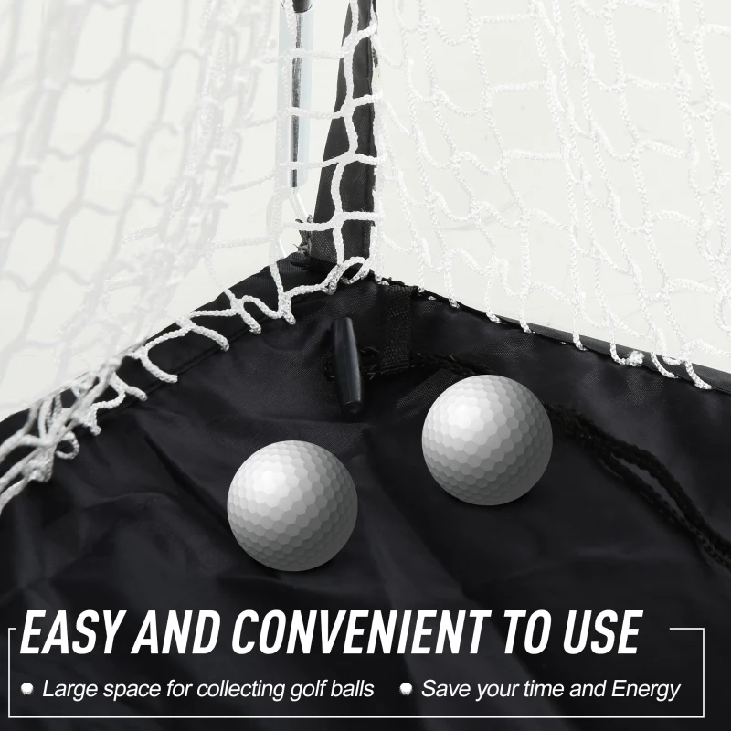 Soozier Golf Hitting Net with Chipping Target, Golf Aid Training Practice Net with Carry Bag for Indoor and Outdoor Golf Sports