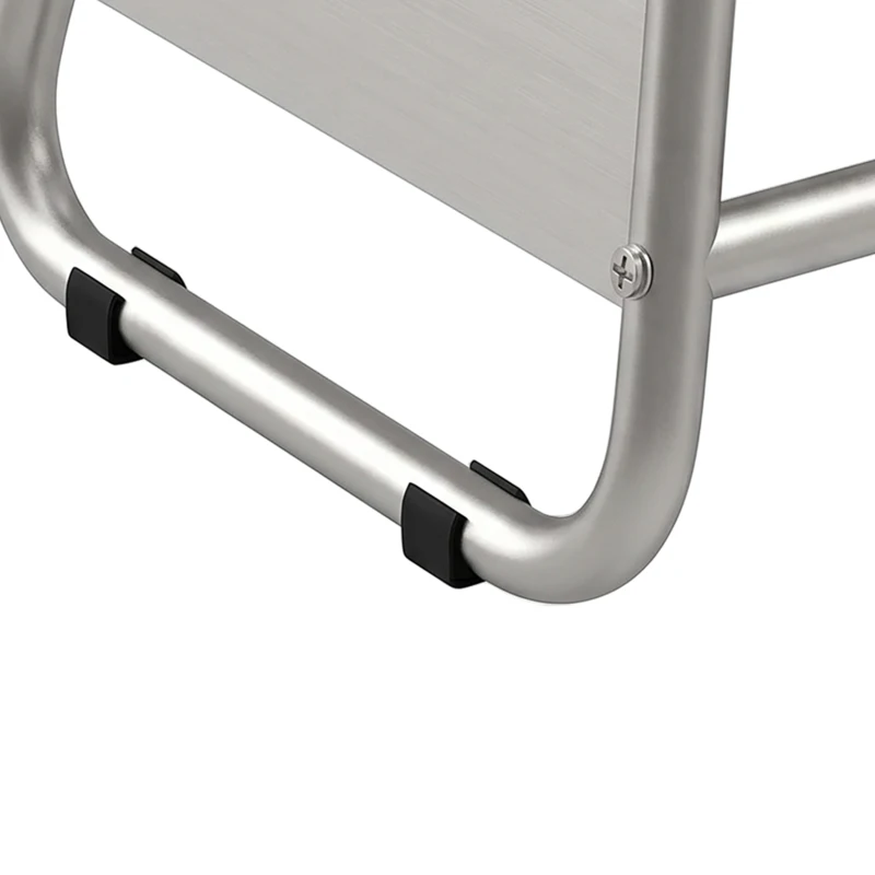 HOMCOM Universal Dirt Bike Stand, 1100 lbs Detachable Anti-Skid Steel Motorcycle Stand with Rubber Platform, Hole, Grey