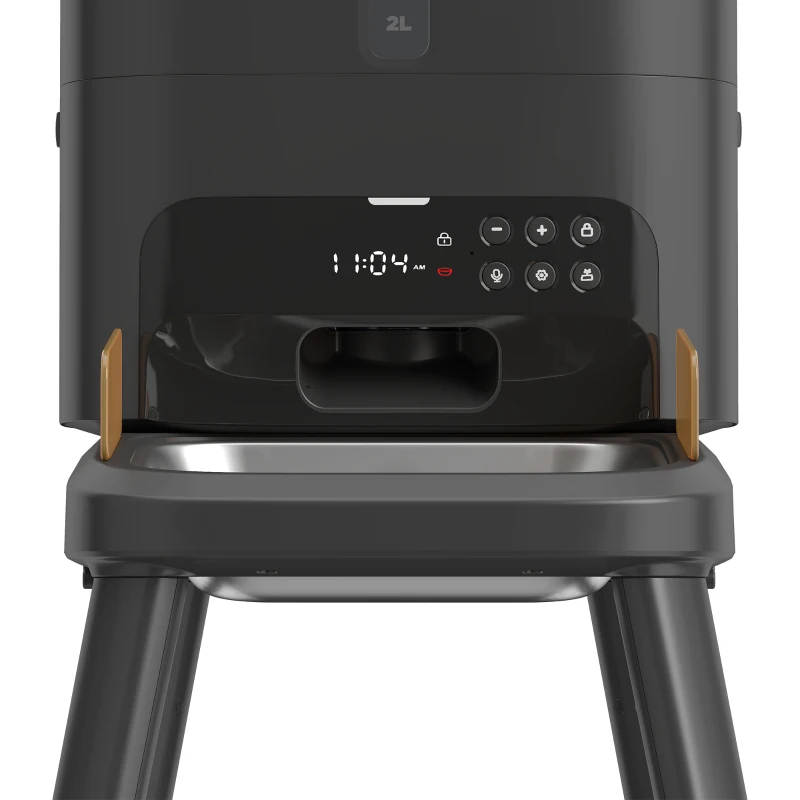 PawHut 15L/63 Cups Anti-Clog Automatic Dog Feeder for Large Breed up to 23mm, Elevated Design,  Dual Power, Easy to Set Up