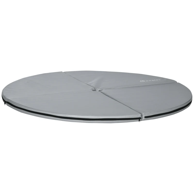 Soozier Pole Dance Mat, 2"T x 5'W Folding Pole Crash Mat for Home, Lightweight and Foldable, Gray