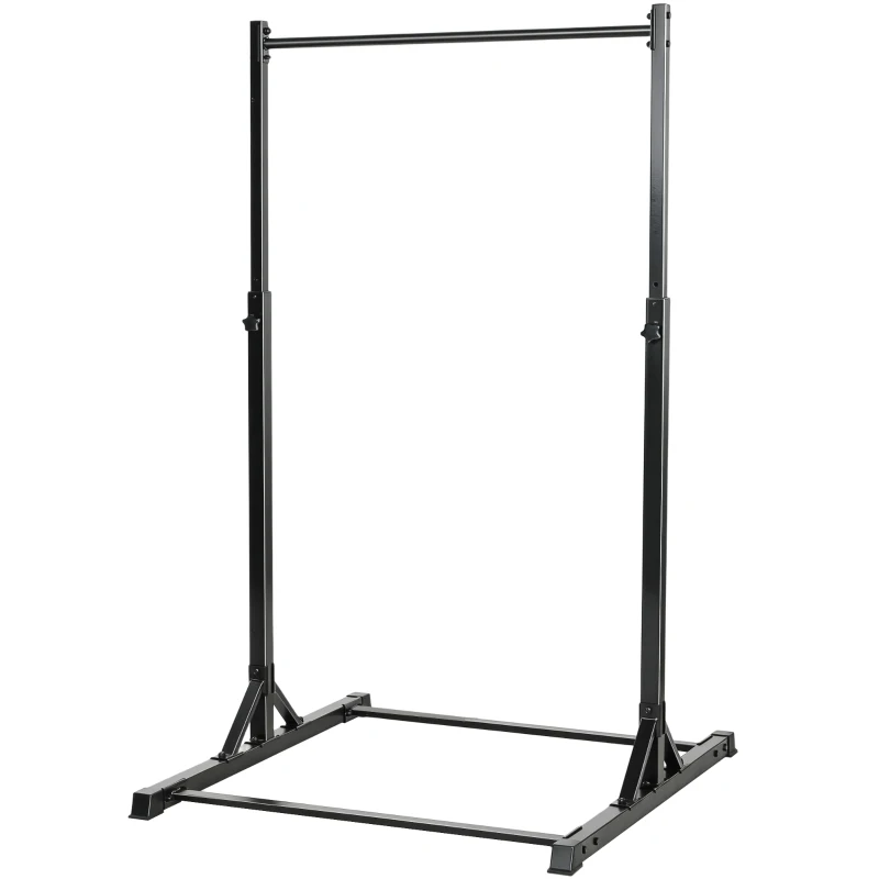 Soozier Portable Pull Up Station, Height Adjustable Pull Up Bar with 8 Levels for Home Gym Strength Training, 440LBS Capacity