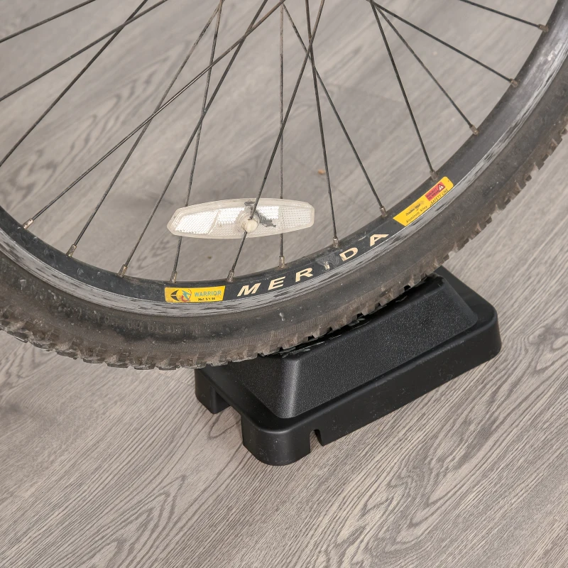 Soozier Indoor Bike Trainer Magnetic Bicycle Stand with Quick Release Skewer, 5 Levels Resistance, Black