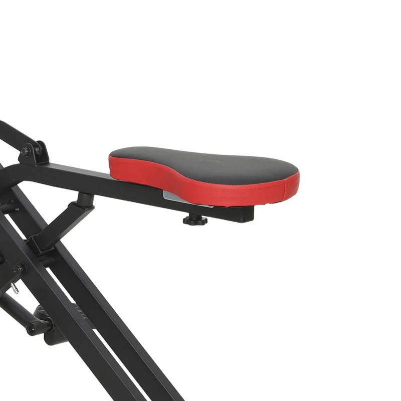 Soozier Foldable Squat Machine for Home Gym, Glute Workout Equipment for Arm, Leg and Glute Training, Red