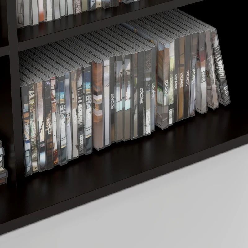 HOMCOM 9-Tier DVD Shelf with 18 Compartments and 14 Adjustable Shelves, Holds 640 CDs, 360 DVDs or 430 Blu-rays, Black