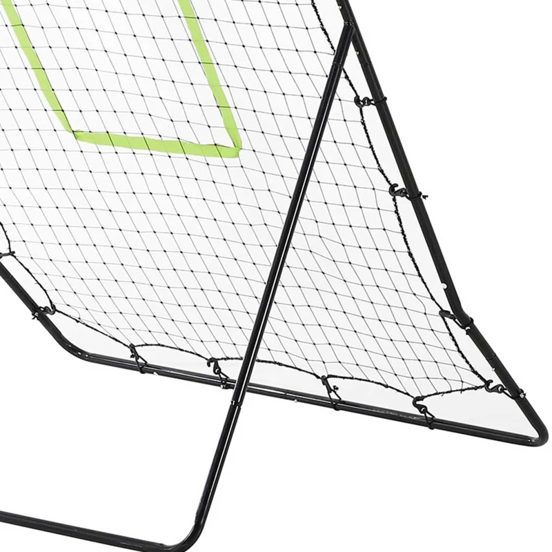 Soozier 4 x 5.7ft Volleyball Rebounder Net with Strike Zone, Baseball Lacrosse Training Net for Pitching and Fielding