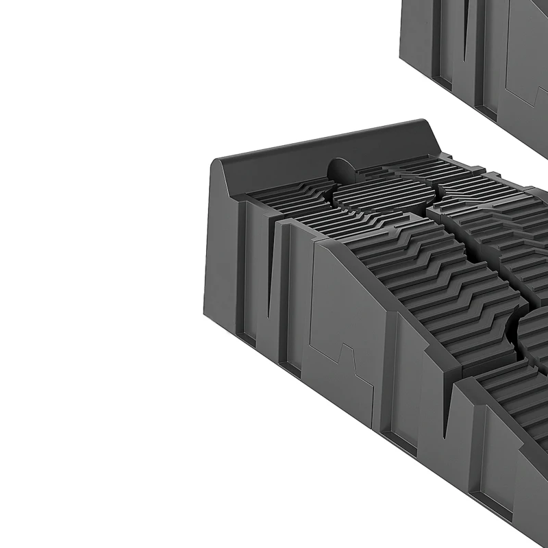 HOMCOM Car Ramps for Oil Changes, 6.7" High Lift, 5500 lbs Capacity, 2PC Car Service Ramps for Cars, SUVs and Small Vans