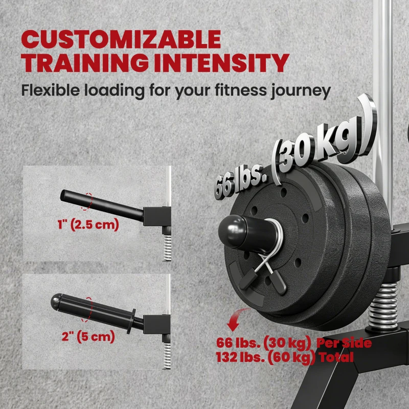 Soozier Wall Mount Cable Station, 16 Positions Adjustable Pulley Machine, Cable Crossover Machine with Handle Bar