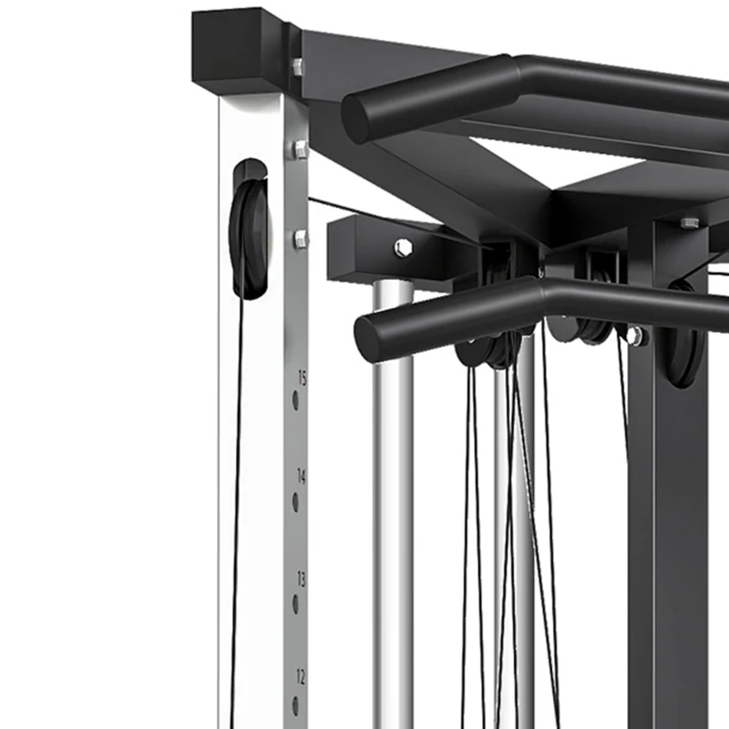 Soozier Multifunctional Home Gym Machine with Pull Up Bar, 15-Position Adjustable Strength Training Workout Station