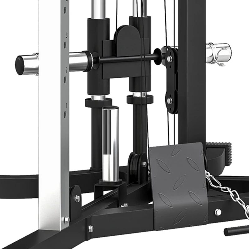 Soozier Multifunctional Home Gym Machine with Pull Up Bar, 15-Position Adjustable Strength Training Workout Station