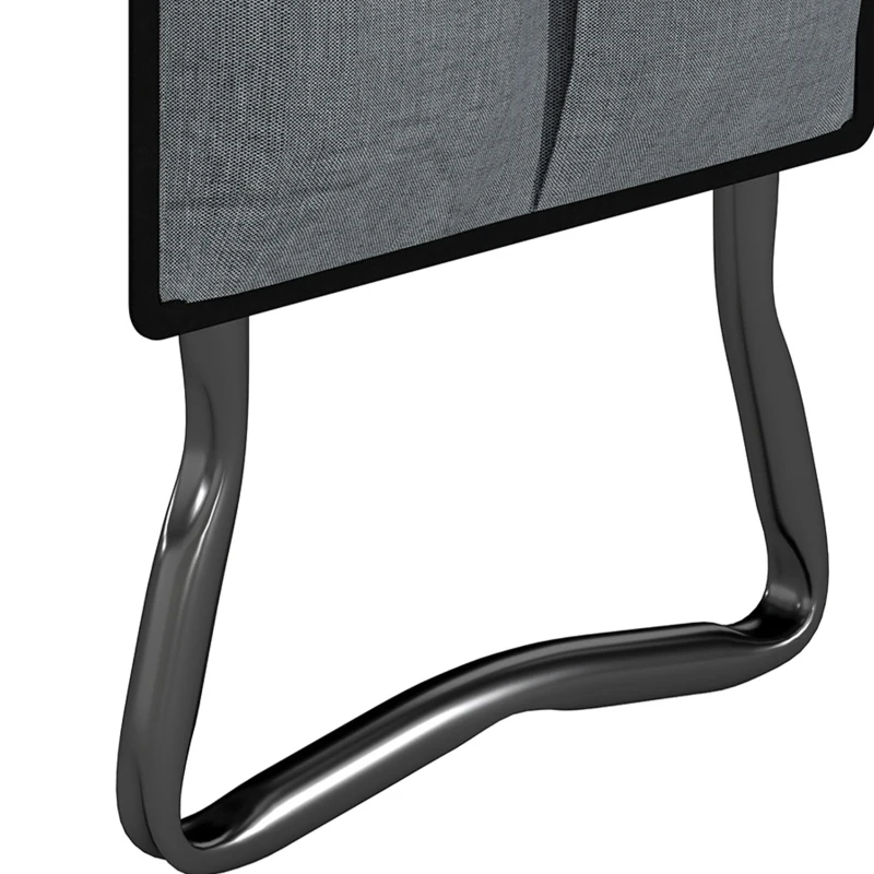 Outsunny Garden Kneeler and Seat, Foldable Gardening Stool Bench with Thick EVA Foam Kneeling Pad and Large Tool Pouch, Grey