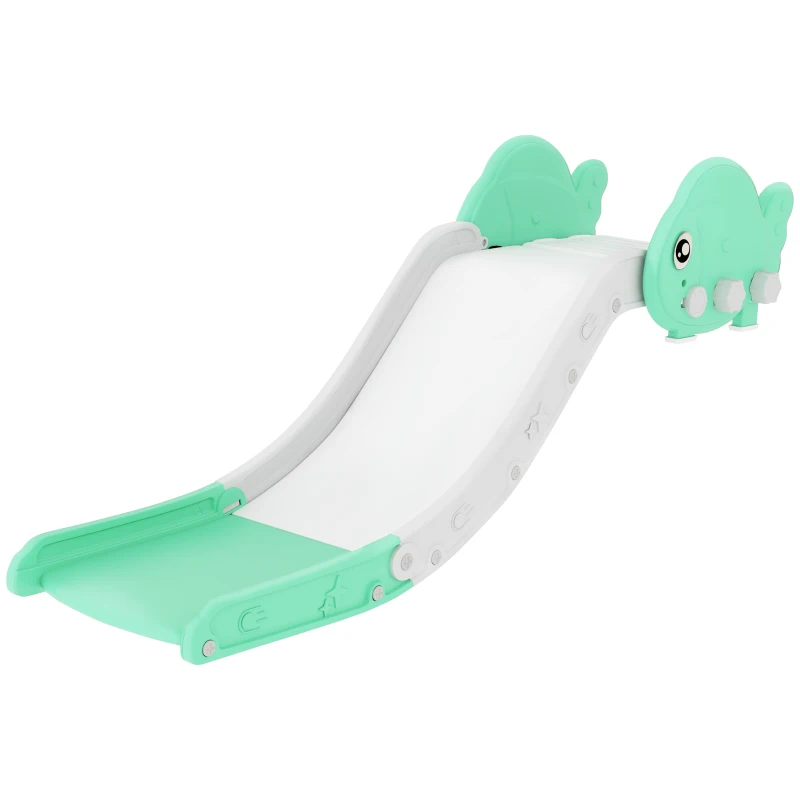 Qaba Toddler Couch Slide for Bed, Sofa, Stairs, Easy Assemble & Storage, for 18-48 Months, Green