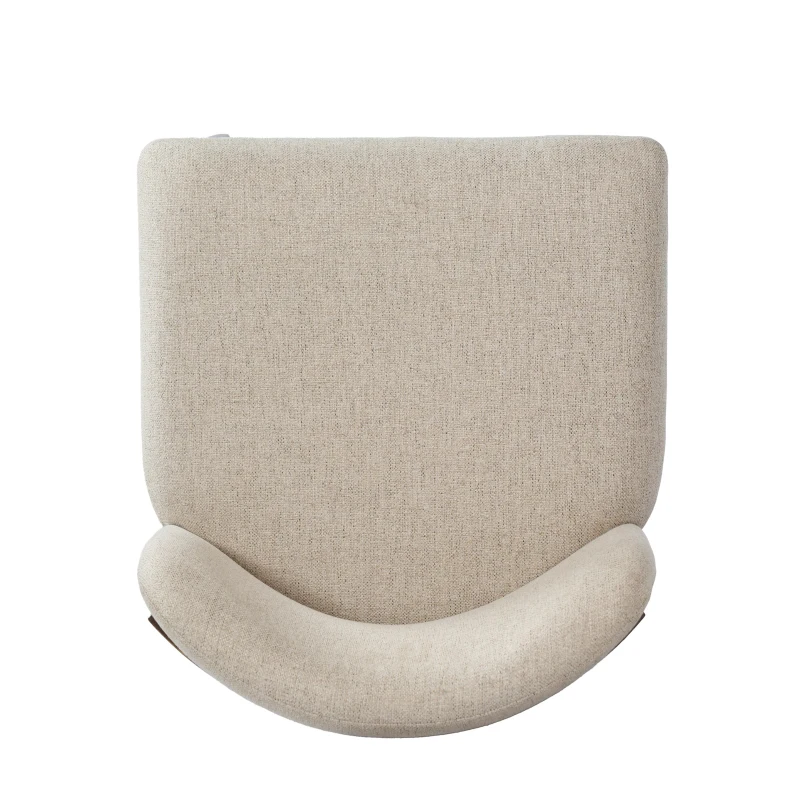 Counter Height Bar Stools with Foam Upholstered Seat, Modern Bar Chairs with Ergonomic Curved Back, 19.5'' L x 21.5'' W x 33'' H, Beige+Walnut