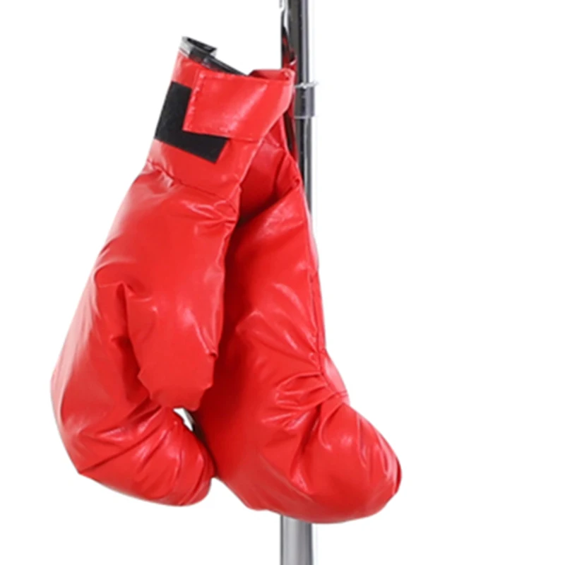 Soozier Adjustable Height Free Standing Boxing Bag Set with 6 Suction Cups and Boxing Gloves, for Exercise Training