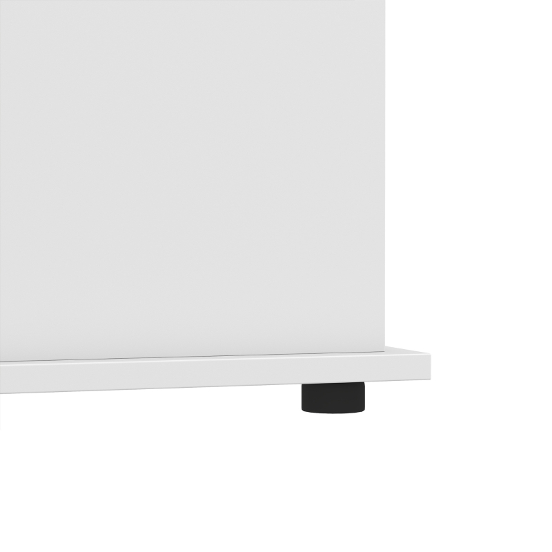 HOMCOM 31.5" Lift Top Storage Chest with Safety Hinge, Storage Box Organizer with Flip-Top Lid for Bedroom, White