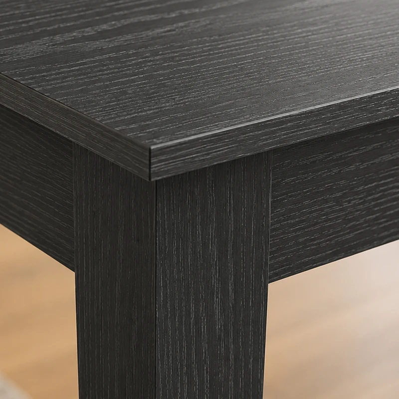 HOMCOM Square Dining Table for 4, 31.5" Modern Kitchen Table with Wood Effect Tabletop, for Dining Room, Kitchen, Living Room