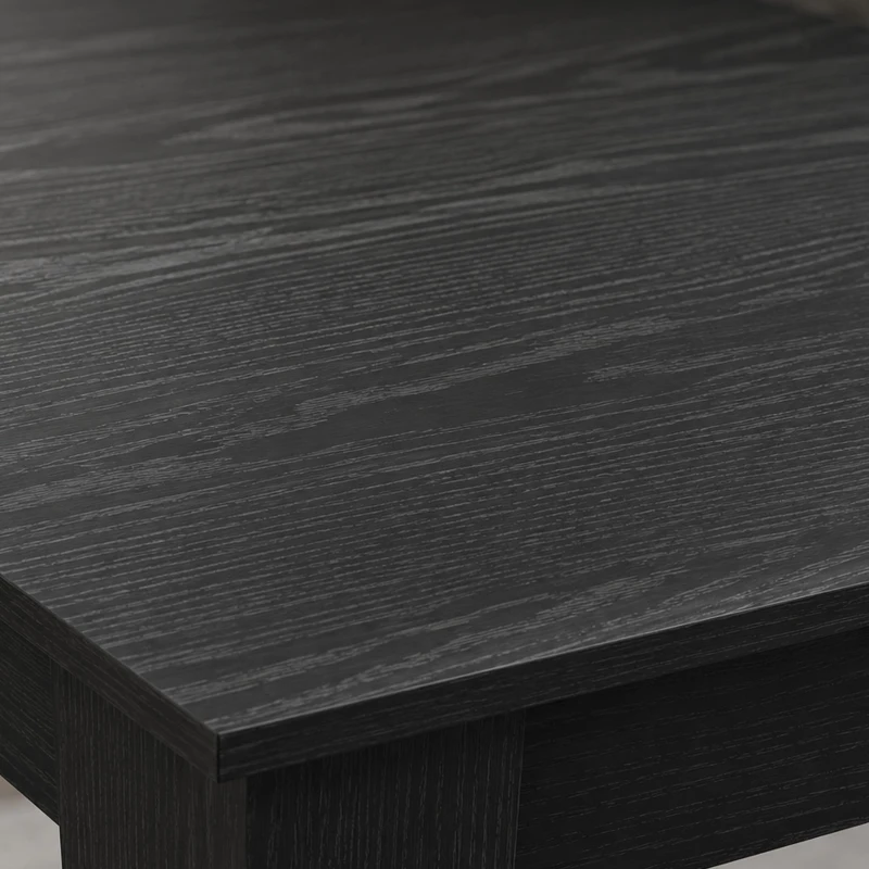 HOMCOM Square Dining Table for 4, 31.5" Modern Kitchen Table with Wood Effect Tabletop, for Dining Room, Kitchen, Living Room