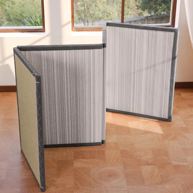 Breathable CocoShield Tatami Mat with Natural Jute Fiber, Moisture-Proof Sleeping Pad for Bedrooms, 137L x 203W x 2H cm, Gray