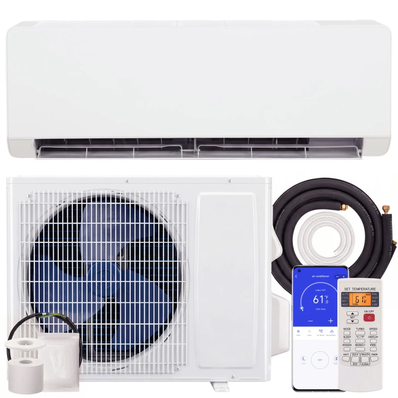 HOMCOM 23000 BTU Mini Split Air Conditioner, 22 SEER2 230V Wifi Enabled Inverter AC Unit & Heat Pump Cools up to 1500 Sq. Ft