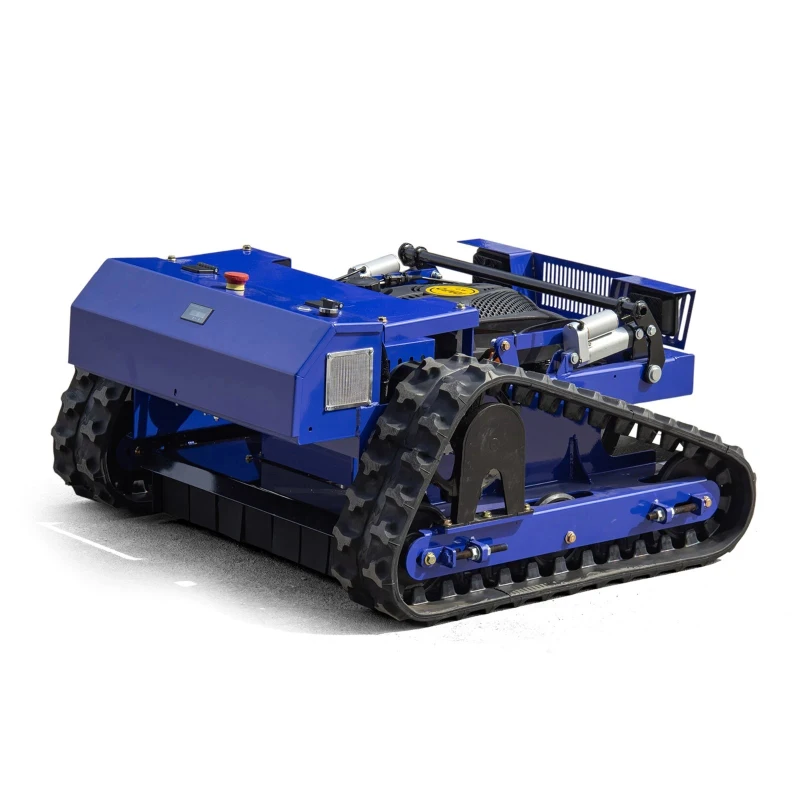 7.5-HP 225cc Gasoline RC Lawn Mower with EPA Engine, Industrial Grass Cutter for Steep Slopes, 36.22 " L x 36.22" W x 18.11" H, Antique Blue
