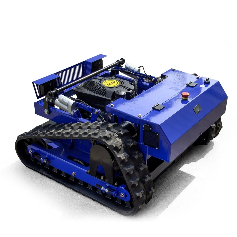 7.5-HP 225cc Gasoline RC Lawn Mower with EPA Engine, Industrial Grass Cutter for Steep Slopes, 36.22 " L x 36.22" W x 18.11" H, Antique Blue