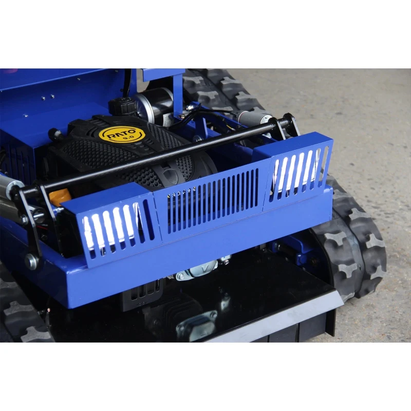 7.5-HP 225cc Gasoline RC Lawn Mower with EPA Engine, Industrial Grass Cutter for Steep Slopes, 36.22 " L x 36.22" W x 18.11" H, Antique Blue