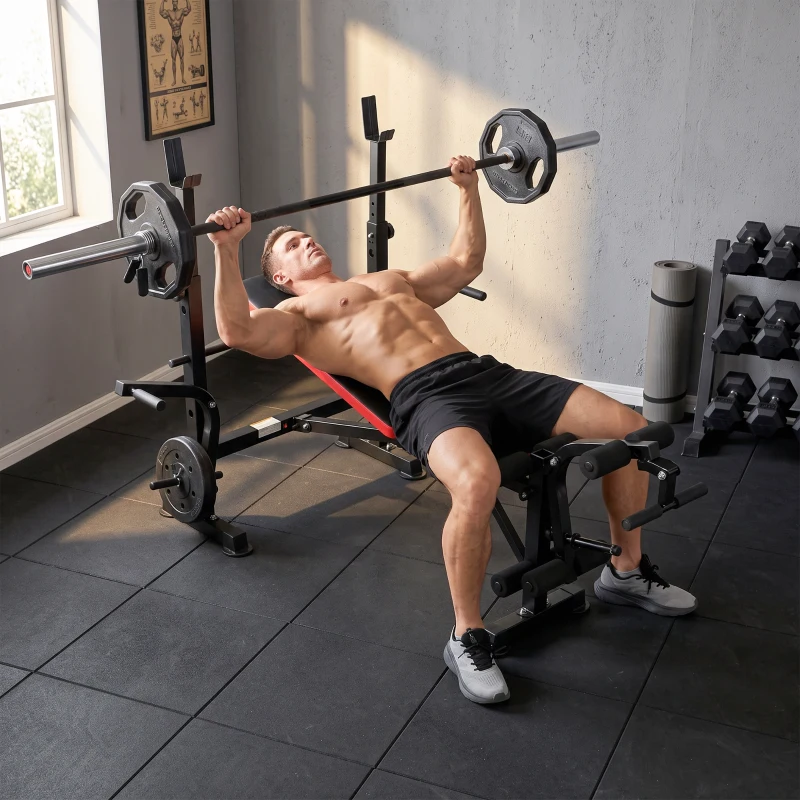 Soozier Adjustable Weight Bench for Weight Lifting and Strength Training