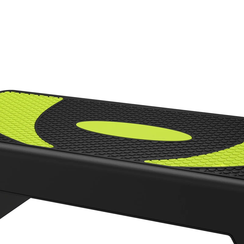 Soozier Adjustable Aerobic Stepper, Exercise Step Platform, Step Exercise Trainer, Workout Fitness Yoga Risers, 4"-6"-8", Green