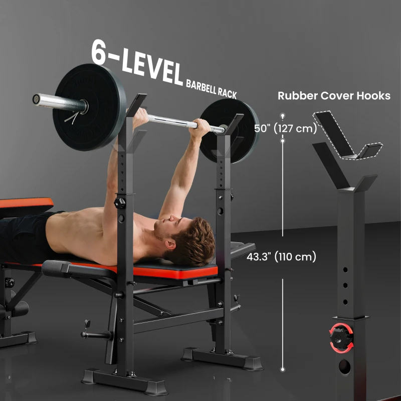 Soozier Adjustable Weight Bench for Weight Lifting and Strength Training