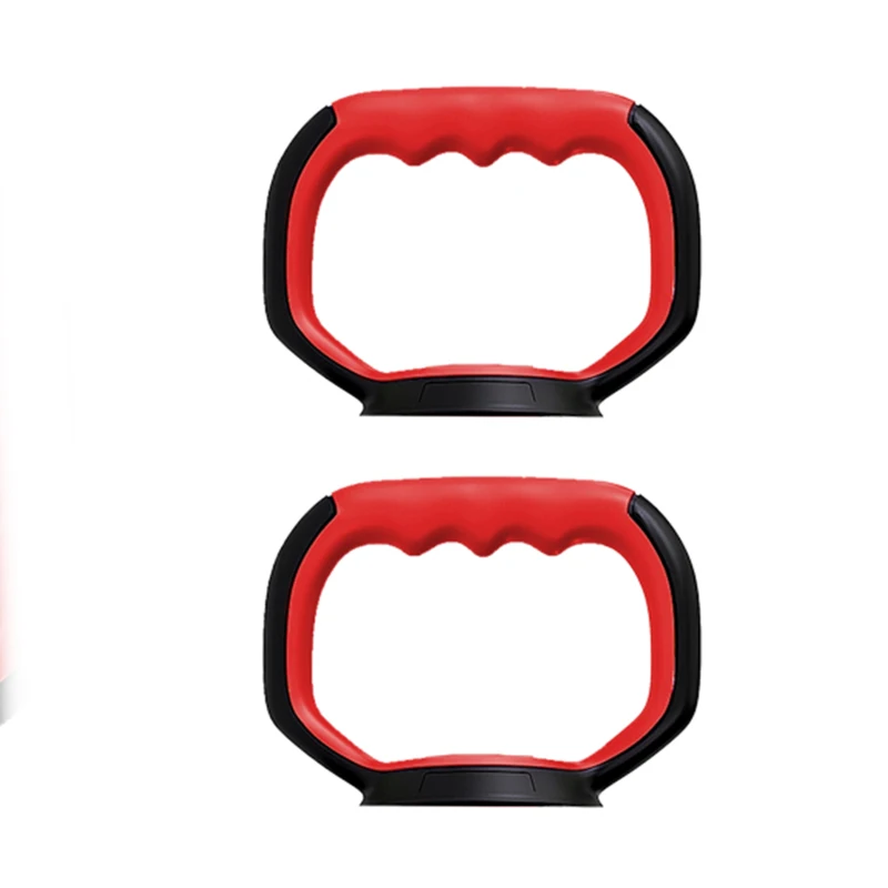 Soozier 6-in-1 Adjustable Dumbbell Set, Used as Kettlebell, Barbell, Dumbbell, Push-Up Stand, 44lbs Free Weights Set, Red
