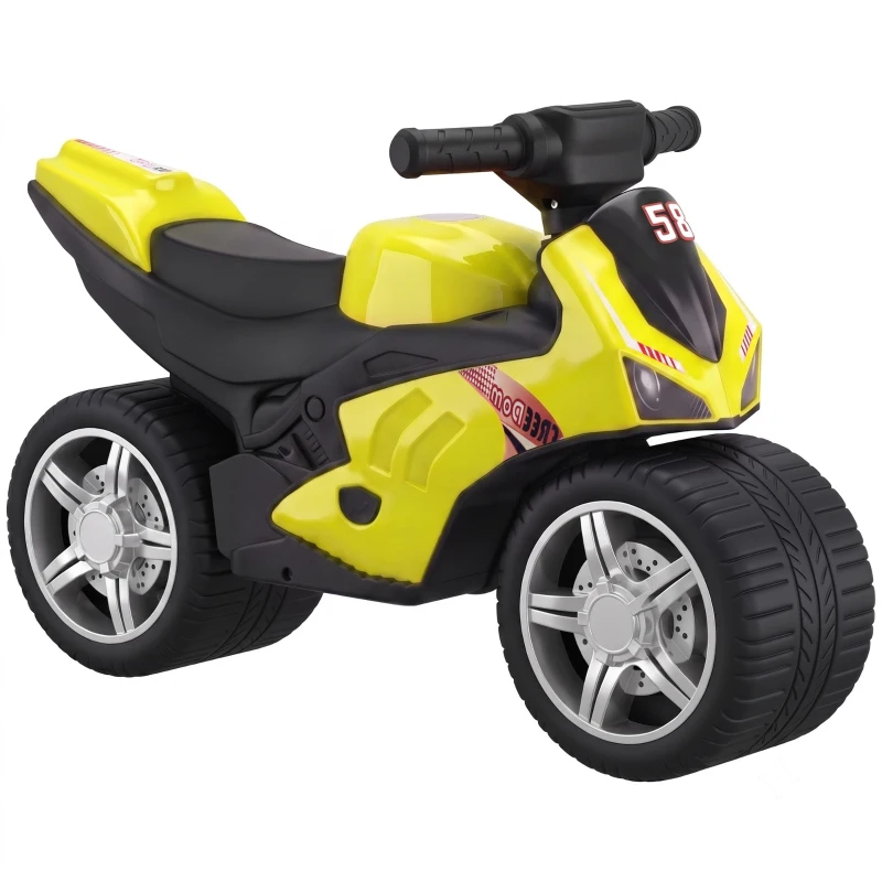 Qaba Balance Bike with Music and Wide Tires Baby Balance Bike for Toddlers 1-3 Years Green