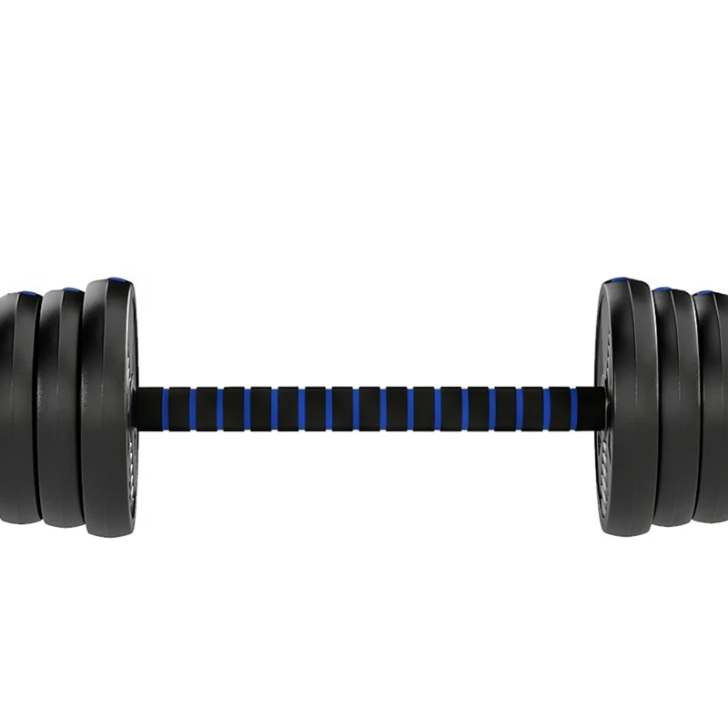 Soozier Adjustable Dumbbell Set, 3 in 1 Weights Dumbbells Set for Home Gym, 55lb Free Weights with Connector and Non-Slip Grip